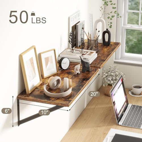 20 Inch Floating Shelves (2 Count)
