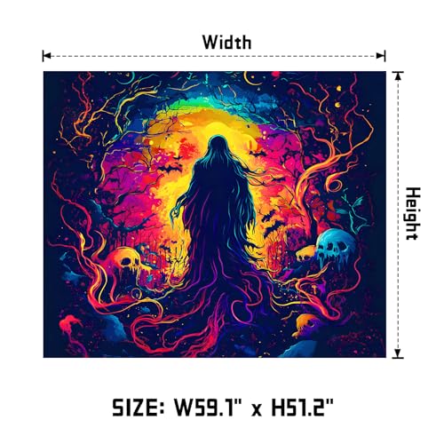 UV Reactive Halloween Tapestry