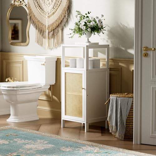 Bathroom Storage Cabinet Rattan