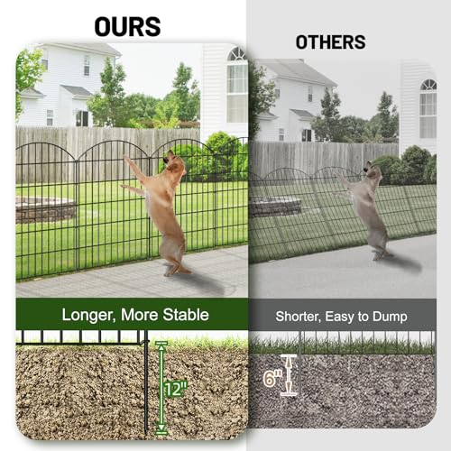 Metal Garden Fence 42 in x 23.3 ft