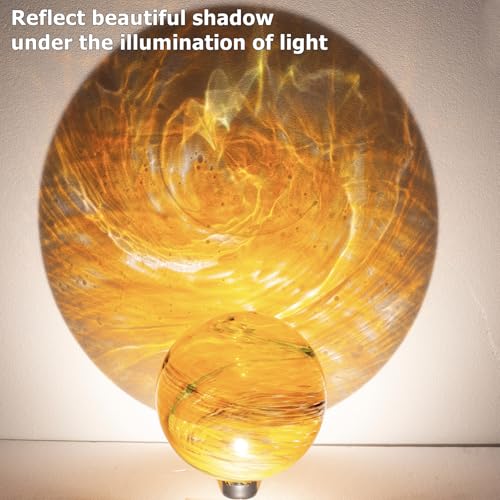 10 Inch Glass Gazing Ball with 9.4" H Metal Stand