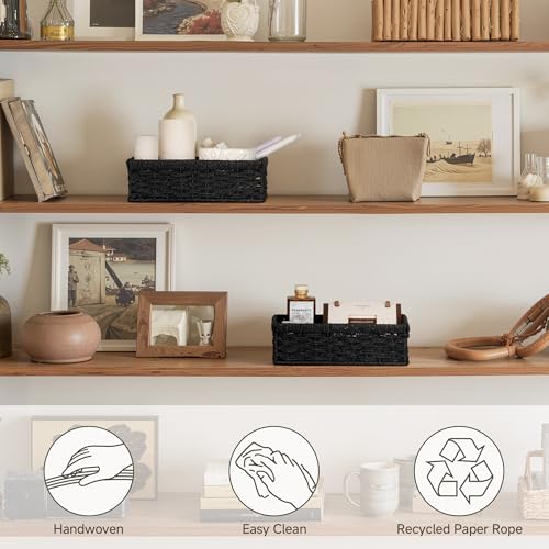Wicker Baskets for Organizing (2 Count)