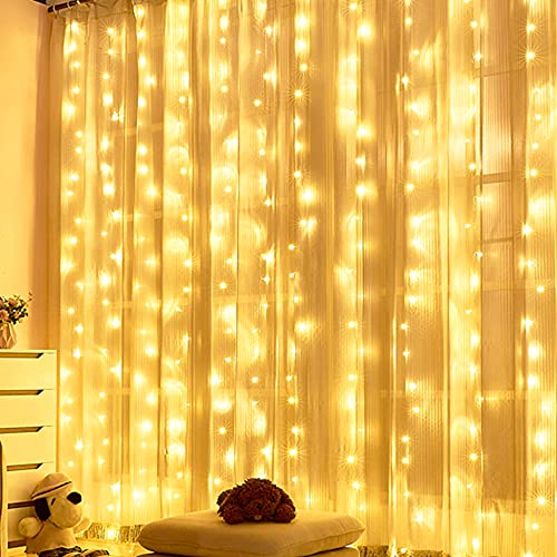 Window Curtain String Lights