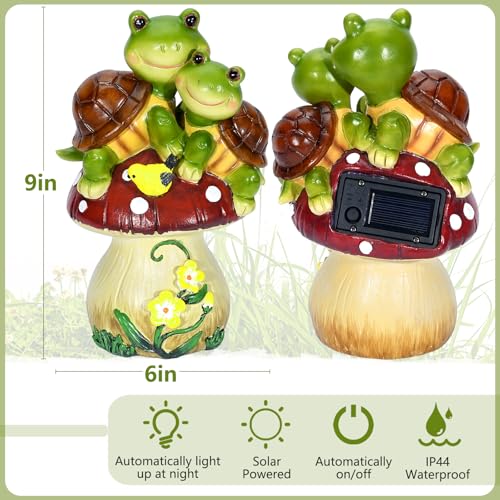 Solar Light Turtle Garden Statue