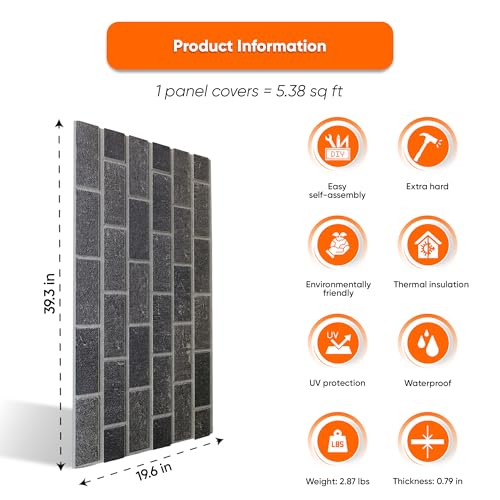 3D Brick Effect Wall Panels