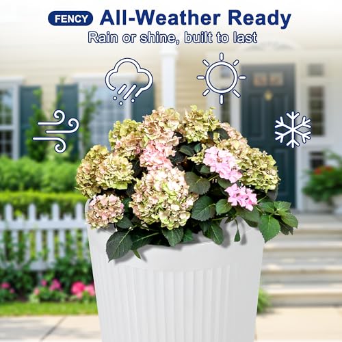 Self Watering Tall Planters Set of 2 (2 Count)