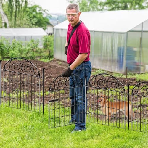 Tall Garden Fence with Gate