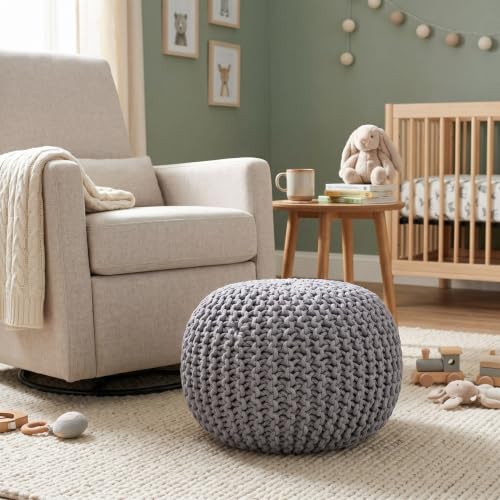 Round Pouf Ottoman Foot Rest