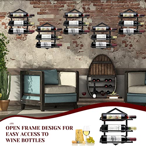 2Pcs Wall Mounted Wine Stemware Rack