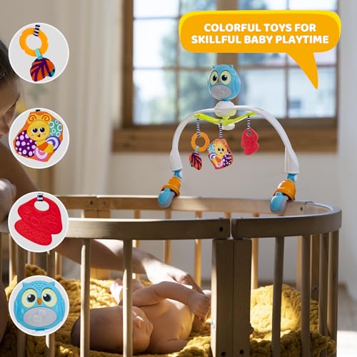 Baby Stroller Arch Toy with Relaxing Music & Lights