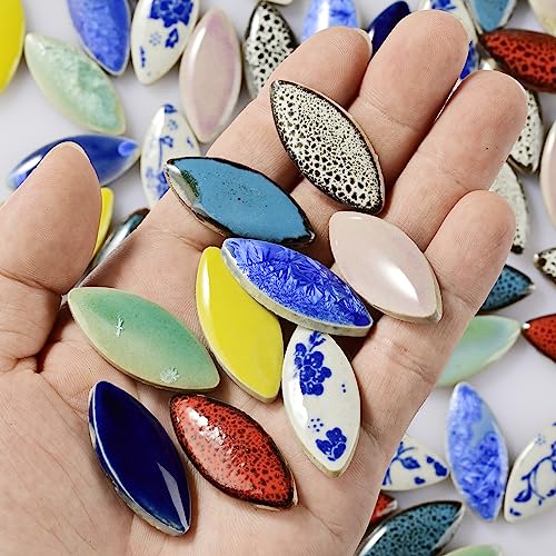 Blue Petal Ceramic Tiles Mosaic Tiles