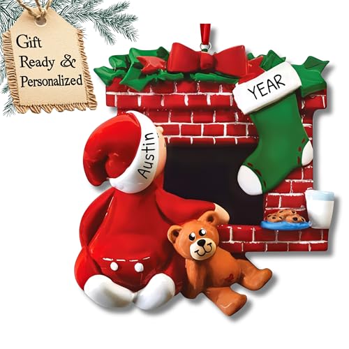 3D Fireplace Toddler Ornaments for Christmas Tree 2026