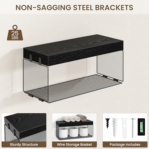 Bathroom Floating Shelves for Wall (3 Count)