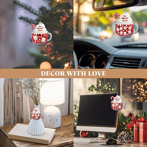 Cozy Cocoa Family Personalized Ornament