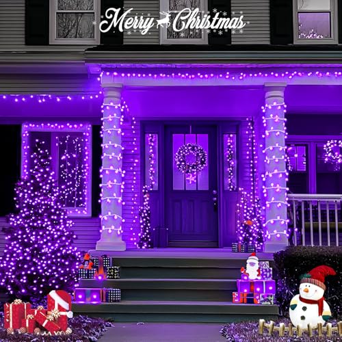 Connectable 91.5ft 250 LED Purple Halloween String Lights Indoor (91.5 Foot)