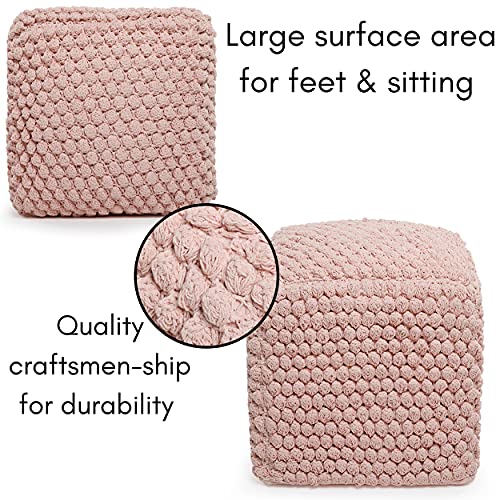 Square Pouf Ottoman Foot Rest