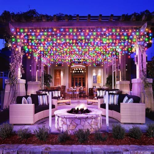 16.5FT 200 LED Icicle Lights for Outside