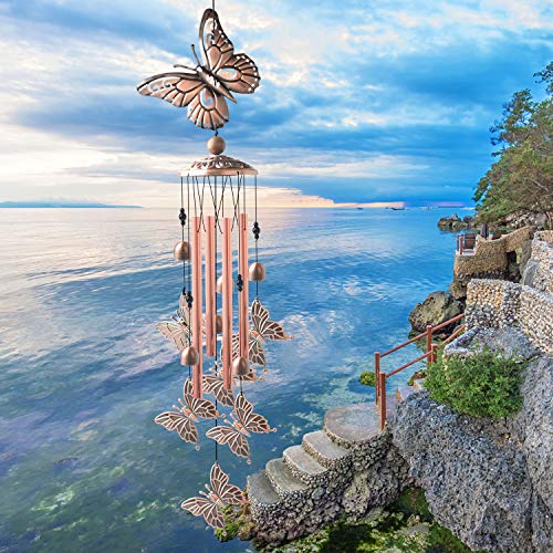Butterfly Wind Chimes Brass