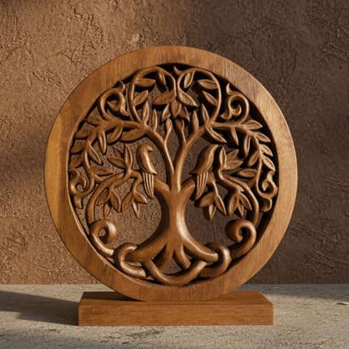 Solid Wood Tree Sculpture