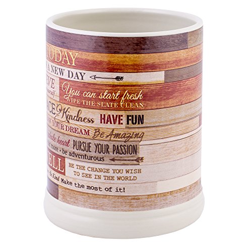 Today Aspire Change the World Wood Look Stoneware Electric Jar Candle Warmer