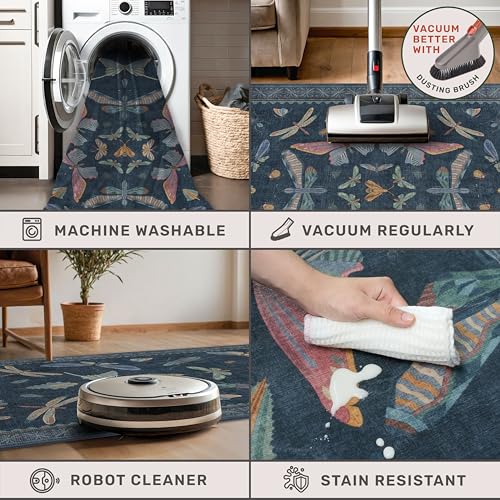 Blue Rugs for Bedroom (24 Sq Ft)