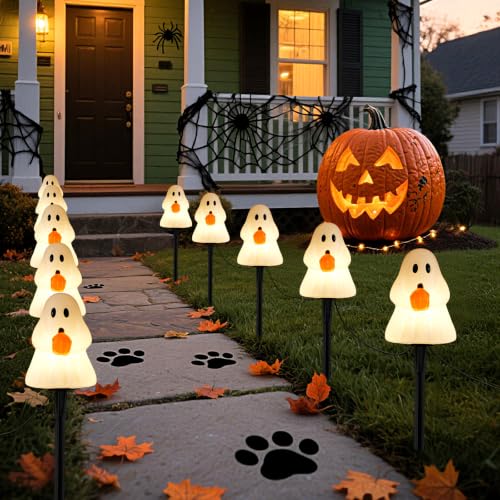 10.5FT Halloween Ghost Pathway Lights (5 Count)