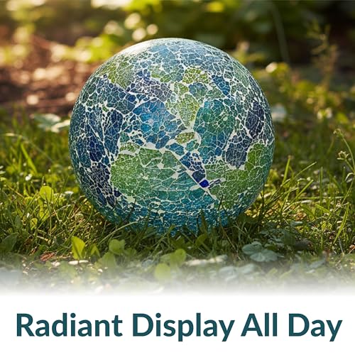 Sunnydaze 10" Mosaic Glass Gazing Ball for Garden