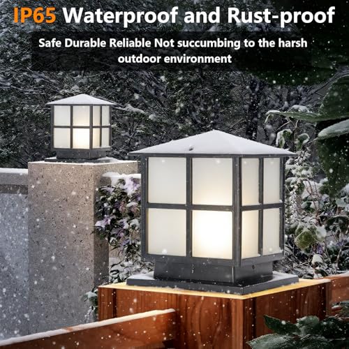 9.84In Pillar Lights Outdoor Post Caps Lights