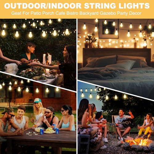 100FT Outdoor String Lights64+4 Bulbs (100 Foot)