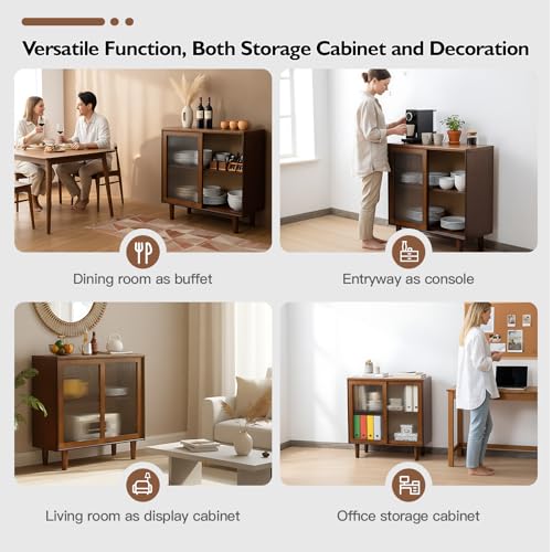 Bamboo Sideboard Buffet Cabinet