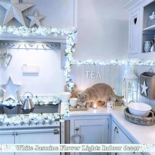 48 LED White Flower Lights (50 Count)