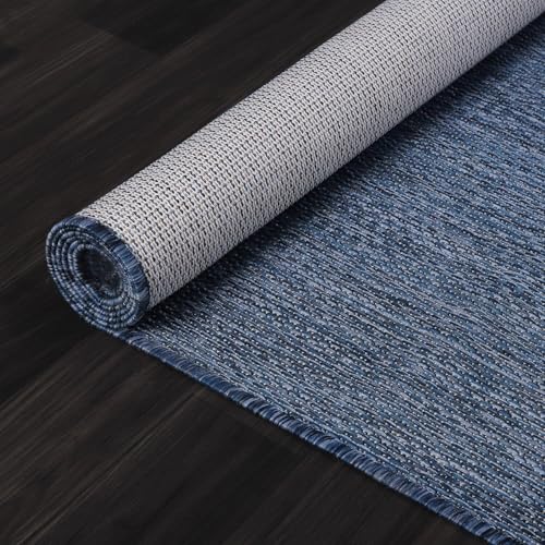 Washable Indoor Outdoor Rug 9x12 Weather Resistant Area Rugs Modern Solid for Porch Deck Balcony Backyard Patio Outside Carpet