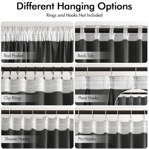 Grey Velvet Pinch Pleat Blackout Curtains W52 X L84 Inches (2 Count)