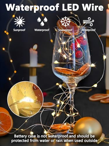 3 PK 78FT 240LED Fairy Lights Battery Operated with Timer Remote Warm White (3 Count)