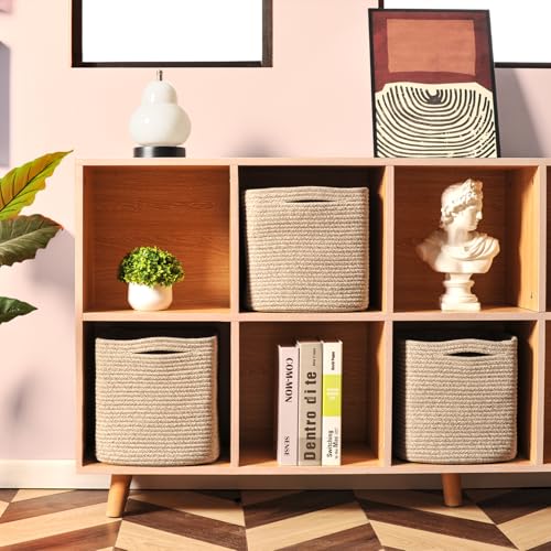 13 Inch Cube Closet Storage Bins 13x13x13 in (3 Count)