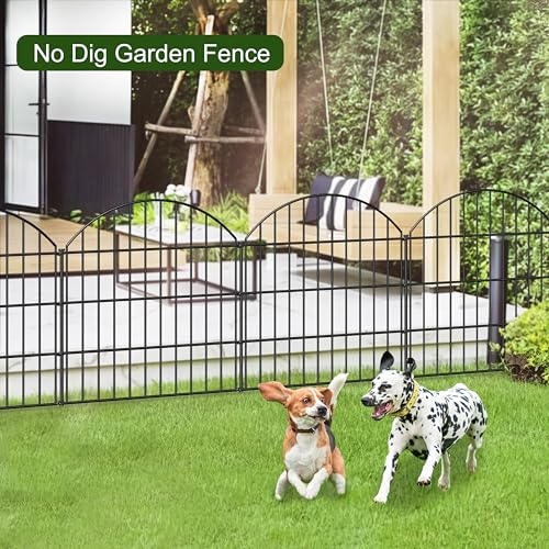 Metal Garden Fence 28 in x 37.3 ft