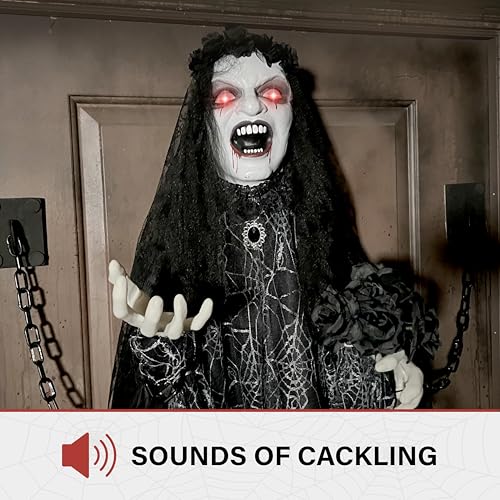4.3 Ft. Animatronic Demon Widow Door Greeter
