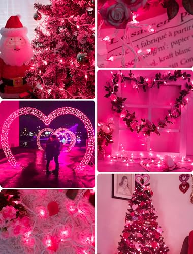 Pink Mini Christmas Lights (26 Foot)