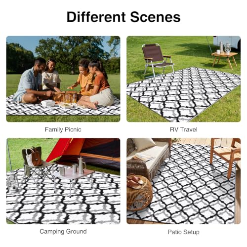 Outdoor Rug 5x8 ft Waterproof Reversible Braided Mat (40 Sq Ft)