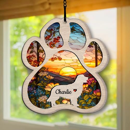 Personalized Golden Retriever Suncatcher Dog Memorial Gifts