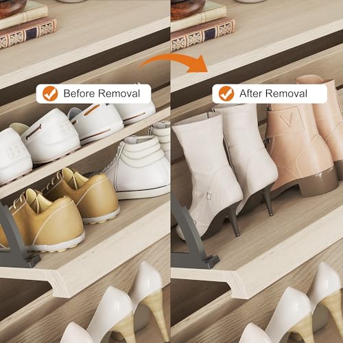 Shoe Cabinet with 4 Flip Drawers