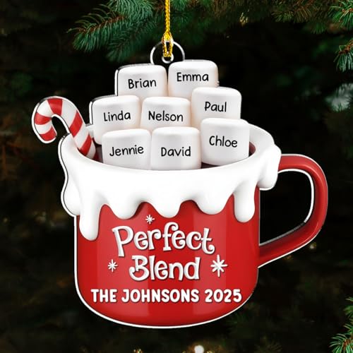A Blend of Christmas Cheer Personalized Acrylic Ornament