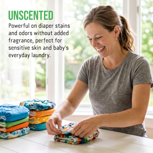 Baby Laundry Detergent Unscented Dirty Diaper 90 Loads (90 Ounce)