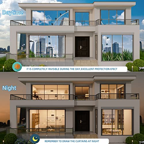One Way Window Privacy Film with Tools (12.78 Sq Ft)