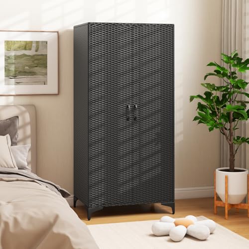 Wicker Storage Cabinet