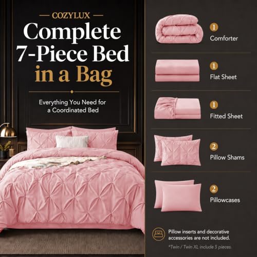 King Size Comforter Set Pink