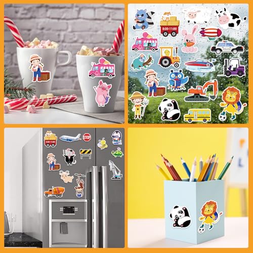 Window Clings Stickers for Kids Window Gel Clings Decals Thick Gel Clings Toddlers and Adults Classroom Home Nursery Airplane Birthday Party Supplies