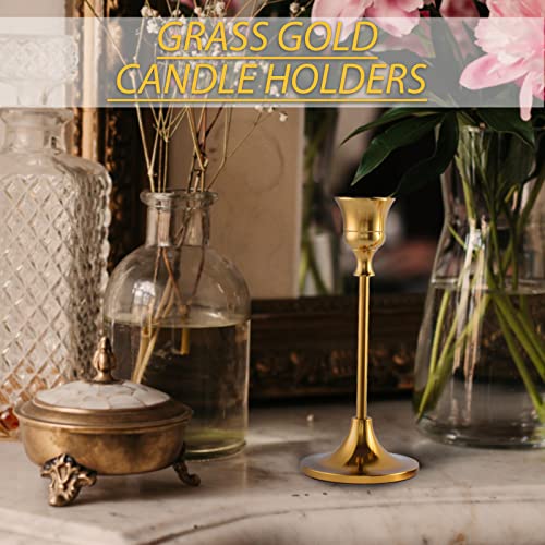 Vintage Gold Brass Taper Candle Holders for Candlesticks