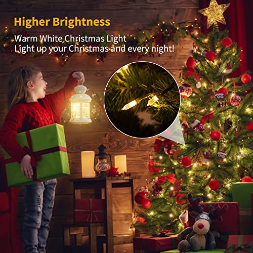 8ft 20LED Battery Operated Christmas String Lights with Timer (4 Count)