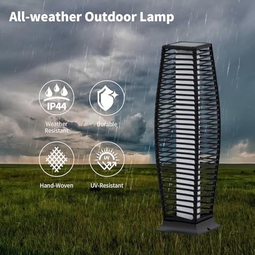 2 Pack Outdoor Floor Lamps Water